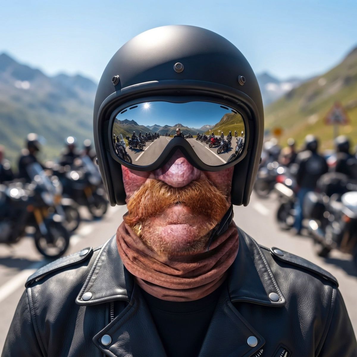 Mugshot Biker Mask