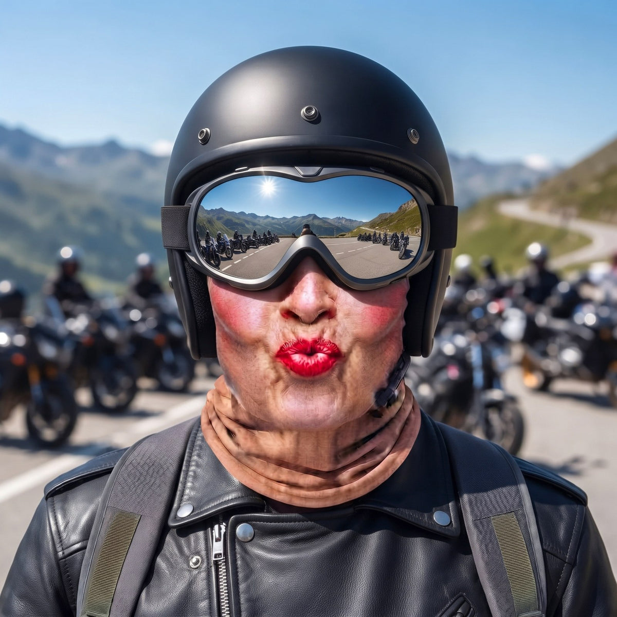 Mugshot Biker Mask